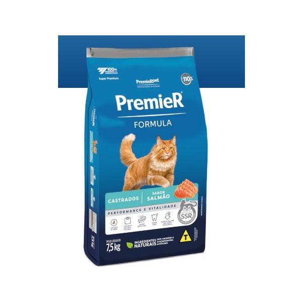 RACAO GATO PREMIER FORM CAST SALMAO 1,5 KG