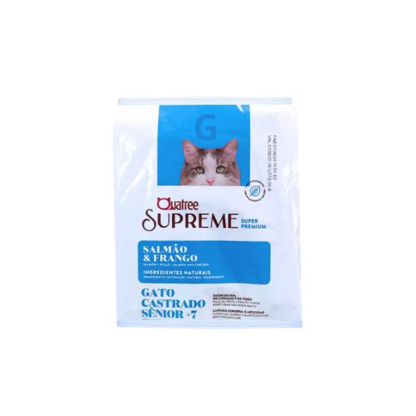 RACAO GATO QUATREE 1 KG SENIOR CAST SUPREME