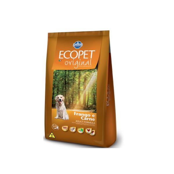 RACAO CAO ECOPET 15KG AD ORIGINAL FRANGO/CARNE