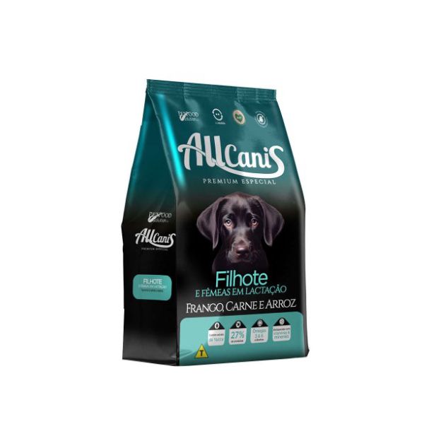 RACAO CAO ALLCANIS 3KG FILHOTE