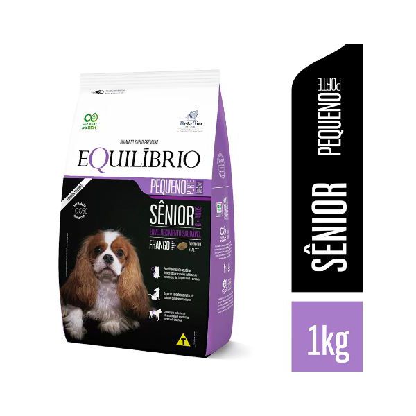 RACAO CAO EQUILIBRIO 1KG AD RP SENIOR FRANGO