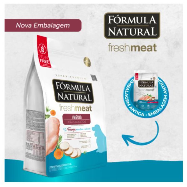 RACAO CAO FORMULA NAT 12 KG AD MED FRESH MEAT