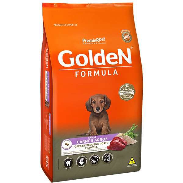 RACAO CAO GOLDEN 10KG FILHOTE CARNE M BIT