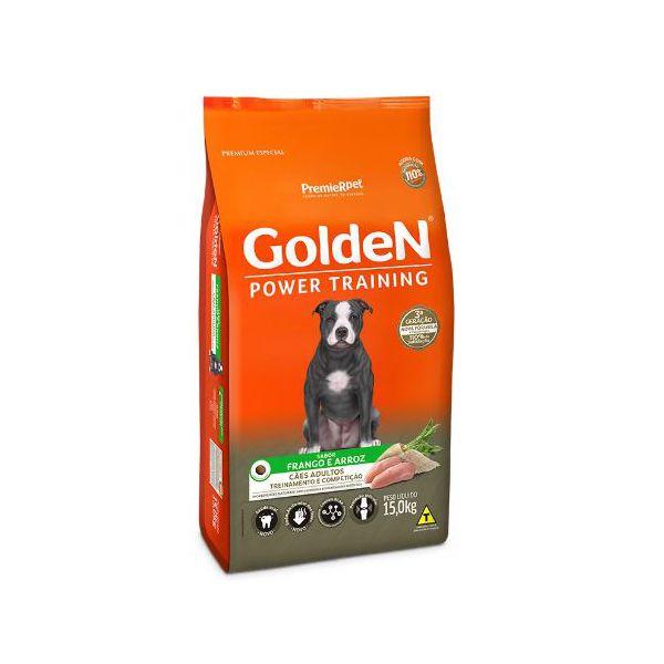 RACAO CAO GOLDEN 15KG ADULTO POWER TRAINING 