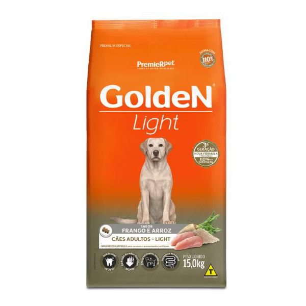 RACAO CAO GOLDEN 15KG LIGHT