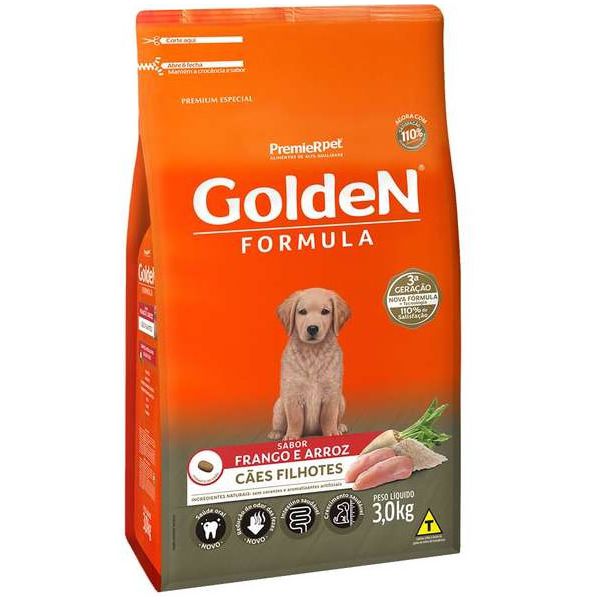 RACAO CAO GOLDEN 3KG FILHOTE FGO