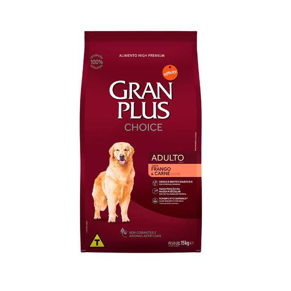 RACAO CAO GRAN PLUS 15 KG CHOICE