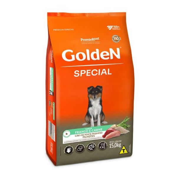 RACAO CAO GOLDEN 15KG FILHOTE SPECIAL PEQ PORTE