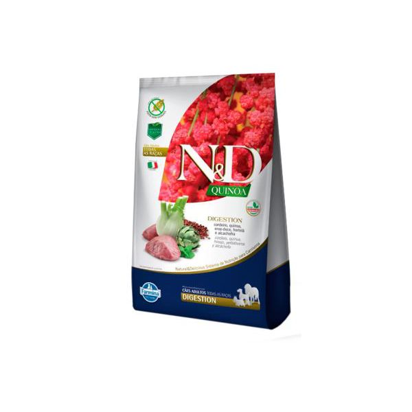 RACAO CAO N&D AD 800G DIGESTION CORD QUINOA