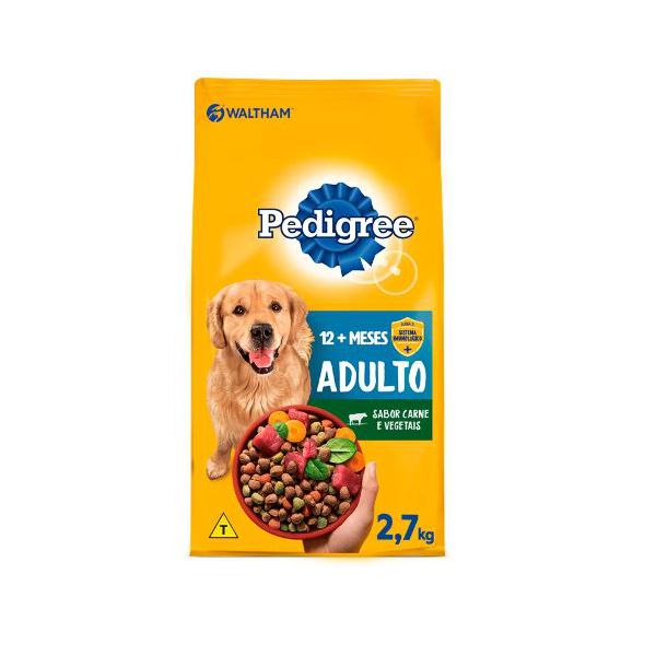 RACAO CAO PEDIG 2,7KG AD CARNE/VEGETAIS