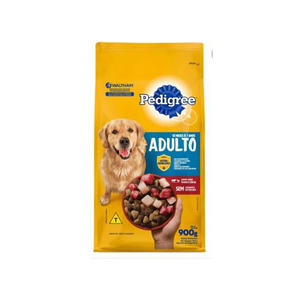 RACAO CAO PEDIG 900G AD CARNE/FGO