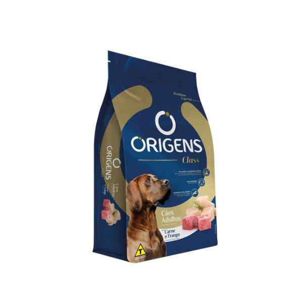RACAO CAO ORIGENS 15KG AD CLASS CARNE/FRANGO