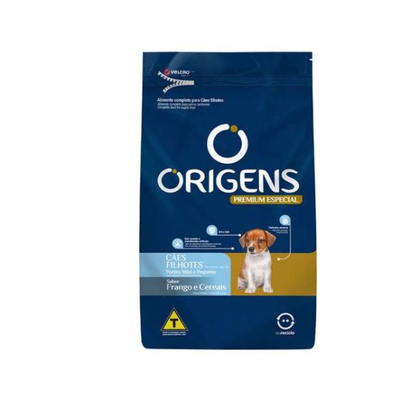 RACAO CAO ORIGENS 3KG FILHOTE MINI FRA/CER