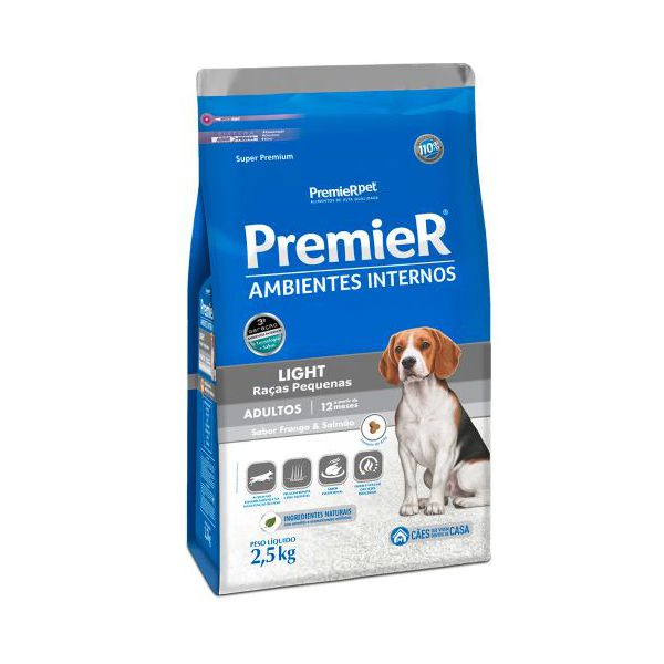 RACAO CAO PREMIER 2.5KG ADULTO LIGHT