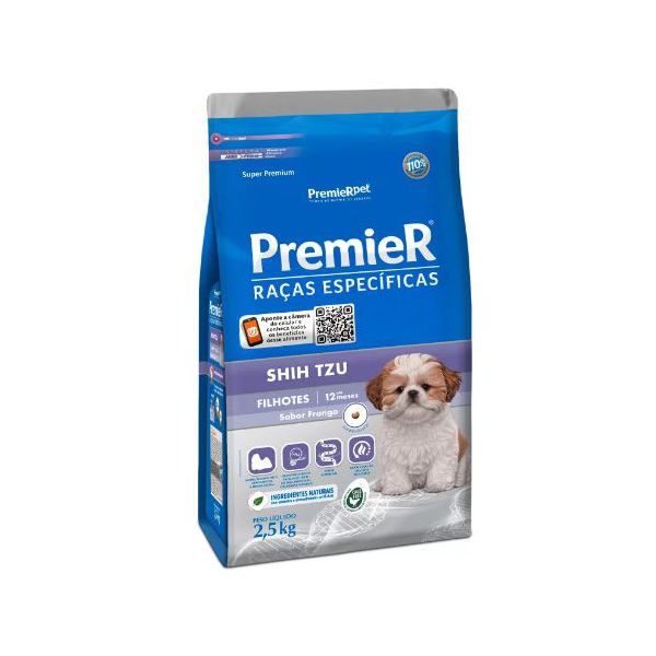 RACAO CAO PREMIER 2.5KG SHIH TZU FILHOTE