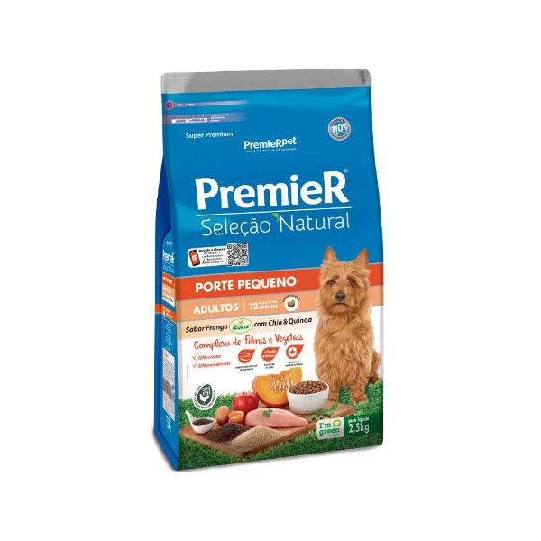 RACAO CAO PREMIER 2.5KG SEL NAT ADULTO RP (CHIA)