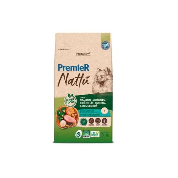RACAO CAO PREMIER NATTU 10KG AD ABOBORA RP