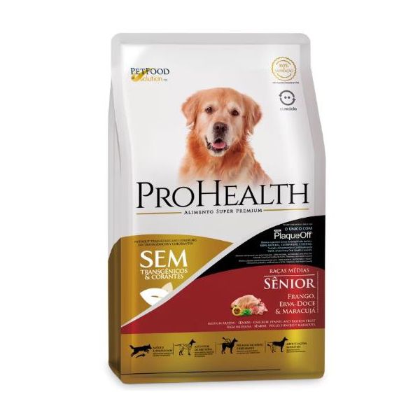 RACAO CAO PRO HEALTH 2.5KG SENIOR RAÇA MED