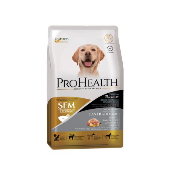 RACAO CAO PRO HEALTH 10KG LIGHT RAÇA MED