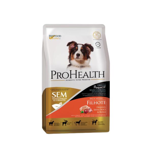RACAO CAO PRO HEALTH 10KG FILHOTE RACA MED