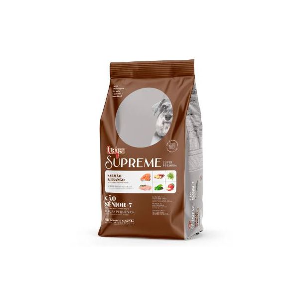RACAO CAO QUATREE 10KG SENIOR 7+ SUPREME R PEQ