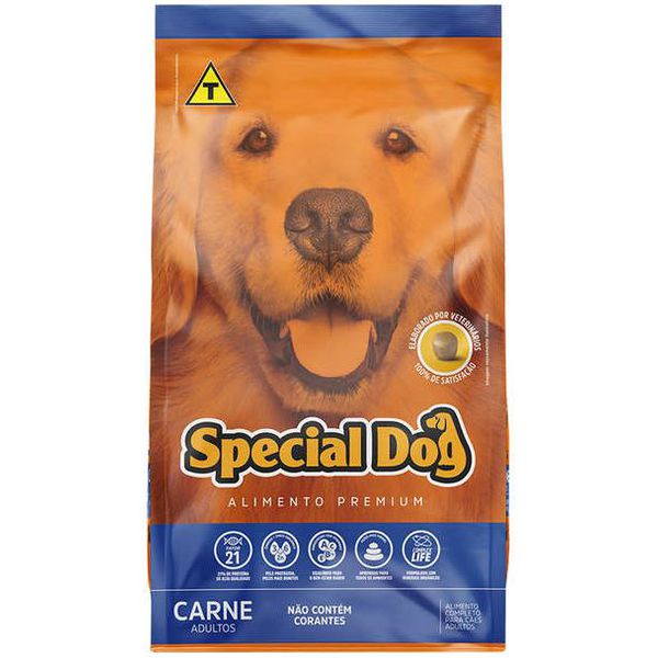 RACAO CAO SPECIAL DOG 3 KG ADULTO CARNE 