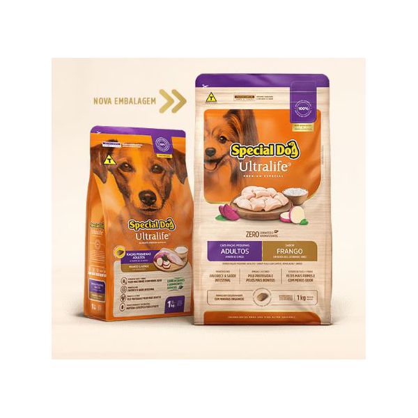 RACAO CAO SPECIAL DOG 10,1 KG AD ULTRALIFE R.PEQ FRANGO/ARROZ