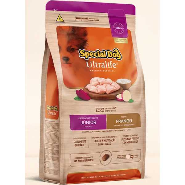 RACAO CAO SPECIAL DOG 3 KG JUNIOR RP ULTRALIFE