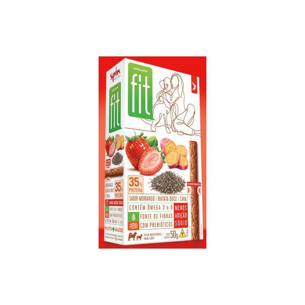 BIFINHO CAO FIT MORANGO 50G