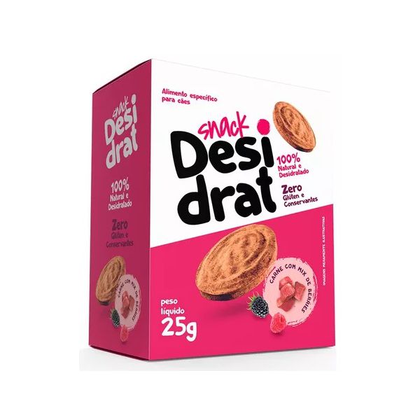 BIFINHO CAO SNACK CARNE/MIX BERRIES 25G