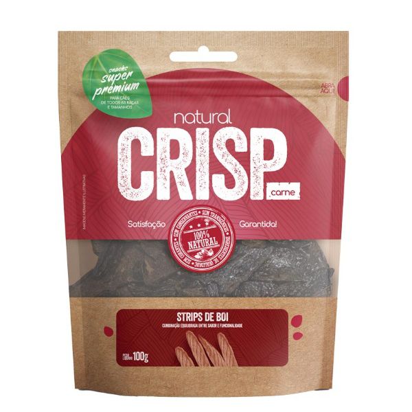 BIFINHO CAO NATURAL CRISP STRIPS BOI/CAO 100G