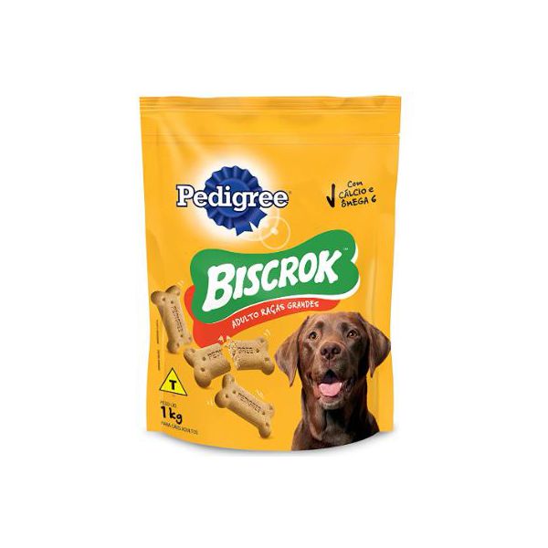 BISCOITO CAO BISCROK MAXI R.GRANDE 1 KG
