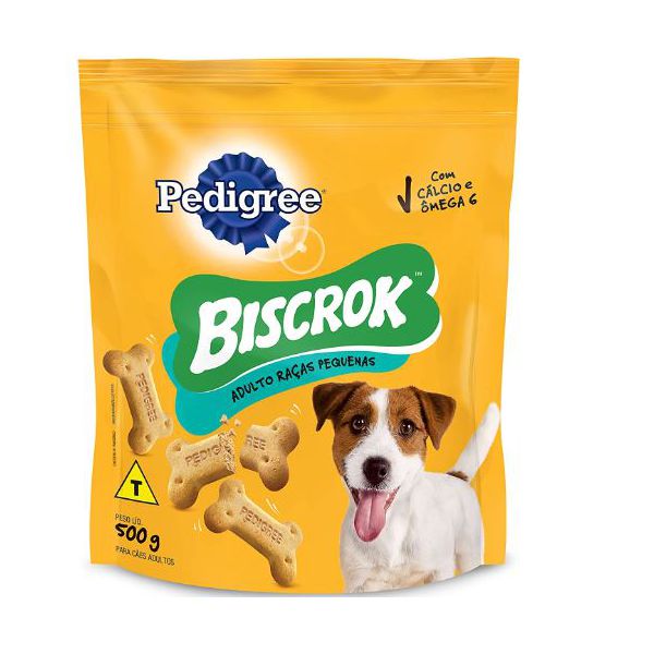 BISCOITO CAO BISCROK ADULTO RAC PEQ 500G