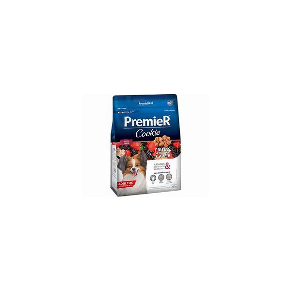 BISCOITO CAO PREMIER ADULTO RP 250G FRUTA VERM. 