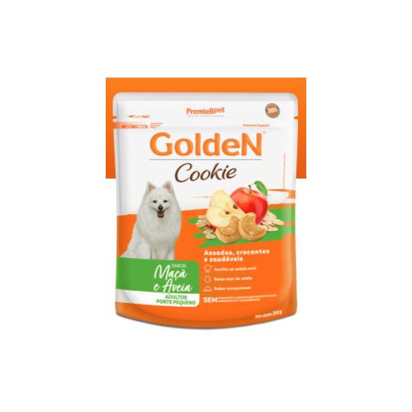 BISCOITO CAO GOLDEN AD 350G R PEQ MAÇÃ E AVEIA