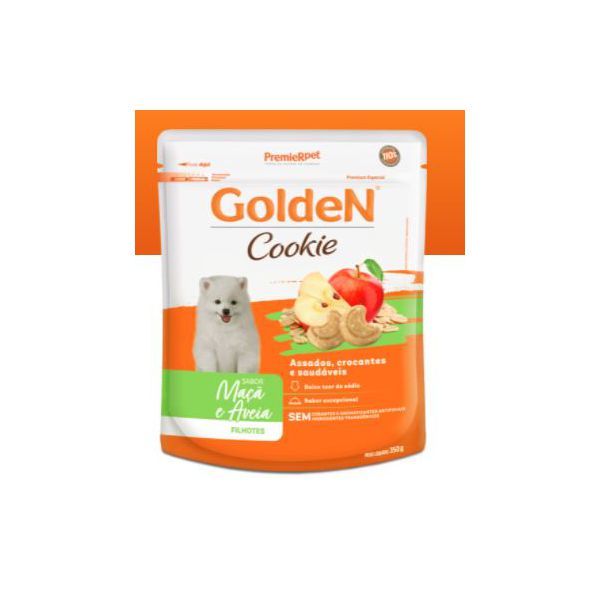 BISCOITO CAO GOLDEN AD 350G FILHOTE MAÇÃ E AVEIA