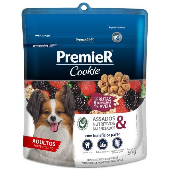 BISCOITO CAO PREMIER AD 50G RP FRUTA VERM