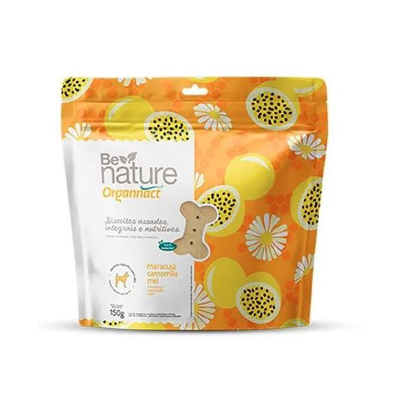 BISCOITO CAO BE NATURE MARACUJA 150G AD ORGANNACT