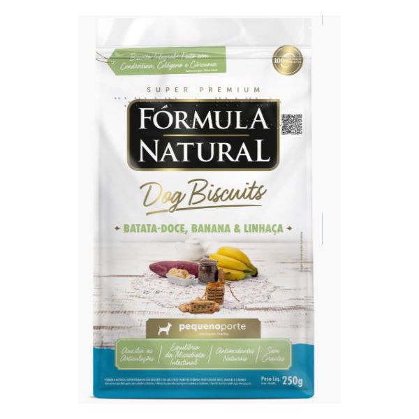 BISCOITO CAO FORMULA NAT AD PEQ PORTE BATATA 250G