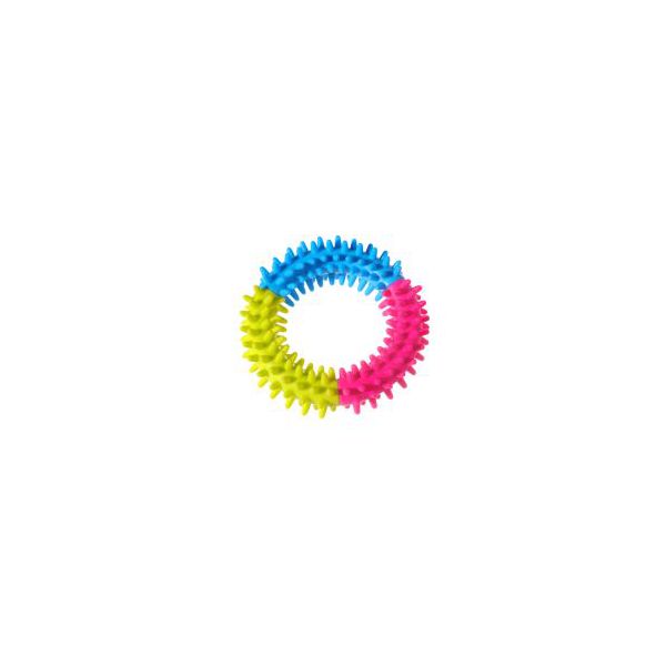 BRINQ CAO BORRACHA ARCO COLORIDO