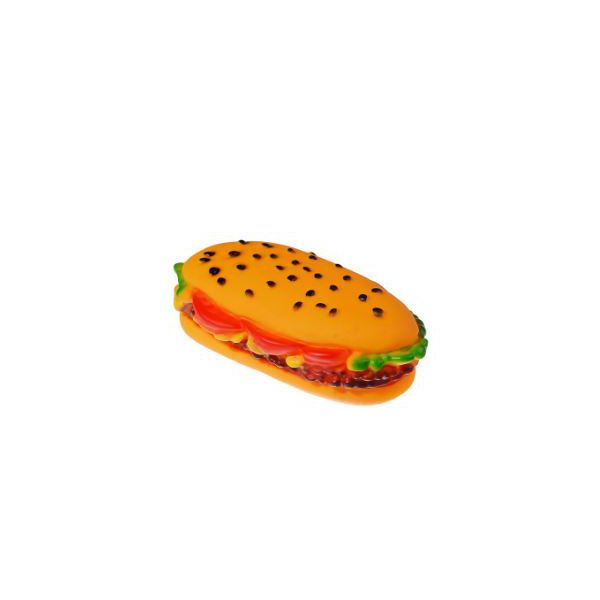 BRINQ CAO VINIL HAMBURGUER PEQUENO SAVANA