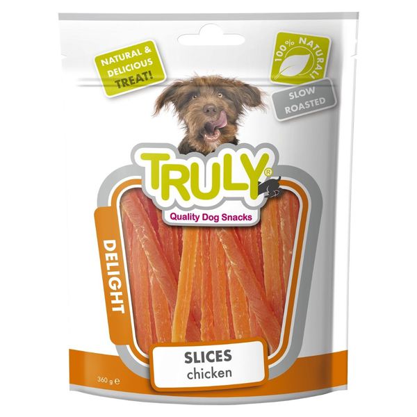 PETISCO CAO TRULY DELIGHT FATIAS FRANGO 90G