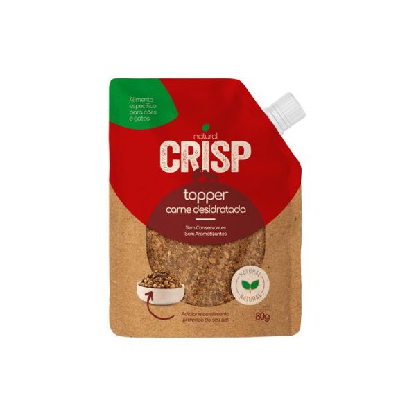 PETISCO CAO NATURAL CRISP TOPPER CARNE 80G