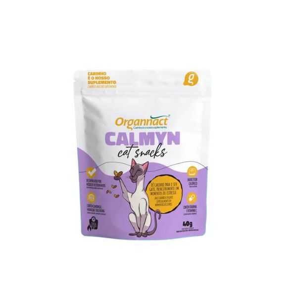 BISCOITO GATO SNACKS 40G CALMYN ORGANNACT