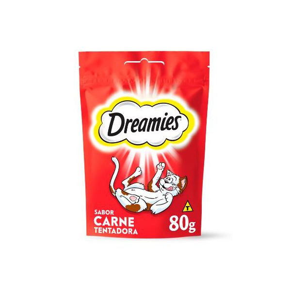 PETISCO GATO DREAMIES CARNE 80G