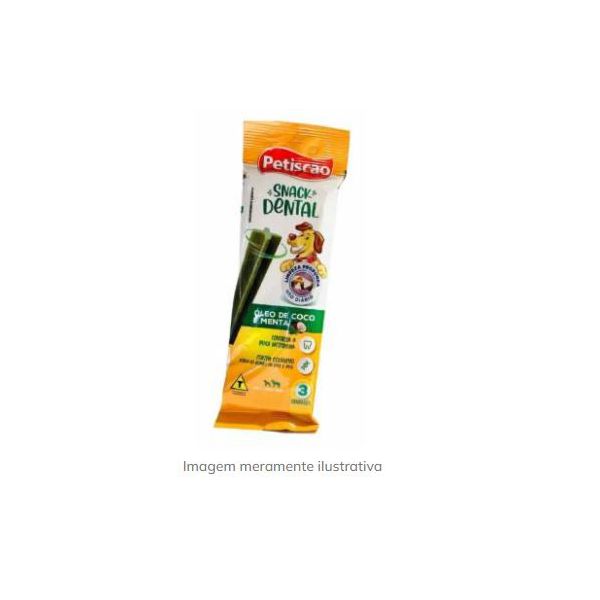 SNACK DENTAL OLEO DE COCO E MENTA C/3 75G PETISCAO