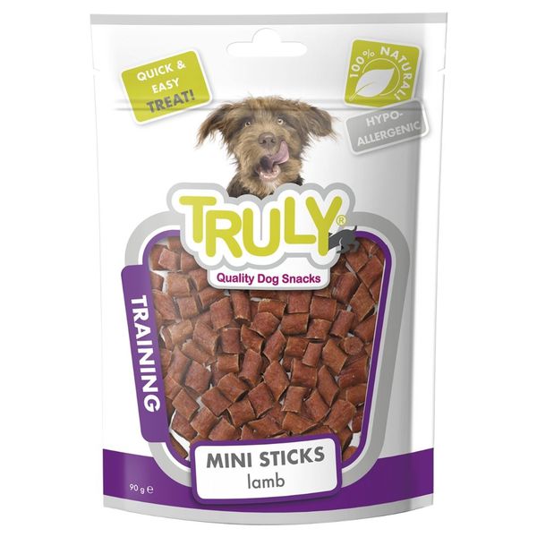 PETISCO CAO TRULY TRAINING MINI PALITOS CORDEIRO 90G