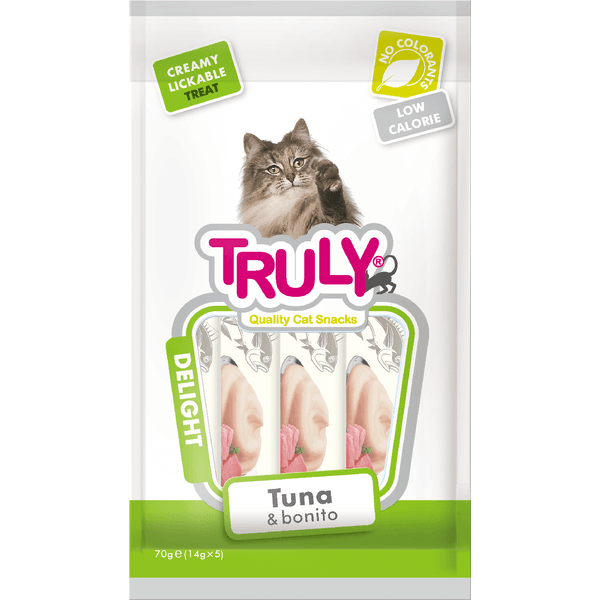 PETISCO GATO TRULY CREAMY ATUM E BONITO 70G