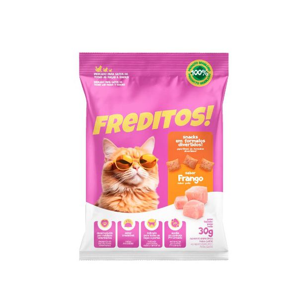 BIFINHO GATO SNACK FREDITOS FRANGO 30G