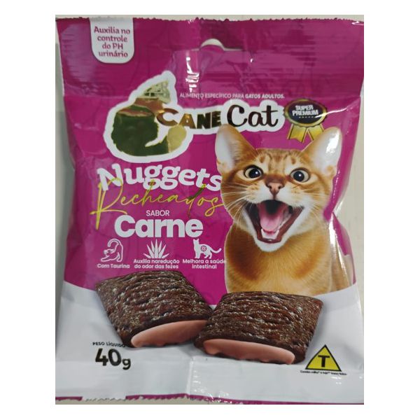 PETISCO GATO CANE CAT SALMAO NUGGETS 40G